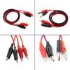 DIY Clip Test Lead Alligator Clips To 4mm Banana Test Lead Cable Double Alligator Head Crocodile Clip Roach Electrical Wire