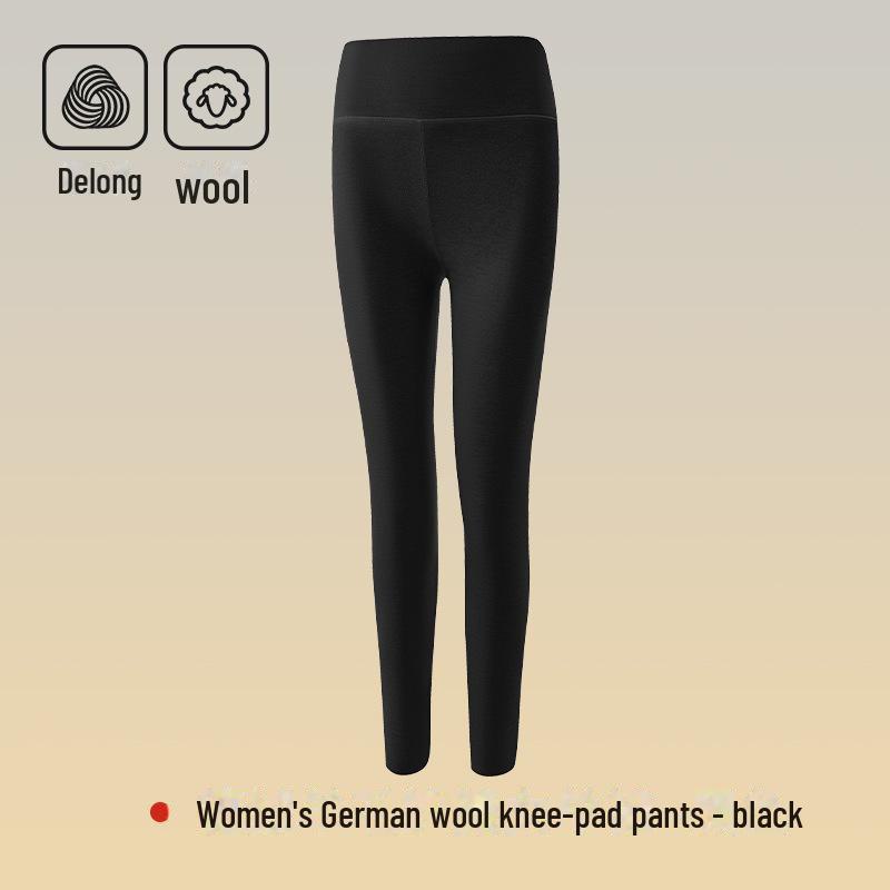 Женские теплые леггинсы из шелка Mulberry с высокой талией - антистатические, бесшовные шерстяные брюки для осени и зимы