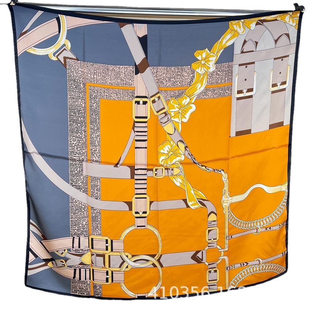 Silk Scarf Silk Scarf Mulberry Silk Sunscreen Scarf Women'S Silk Square Scarf Summer Shawl Scarf Scarf