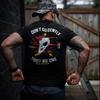 Унисекс Графическая Футболка Боевая Тактическая Ворон Череп Крест Винтовка Двусторонний Принт Не Уходи Мягко Доверяй Никому Слоганом