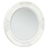 VidaXL Wall Mirror Baroque Style 50 Cm White 320344