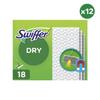 Dry Wipes - Swiffer - 12x18 - Hypoallergenic - Pack of 12 - Dust Catcher