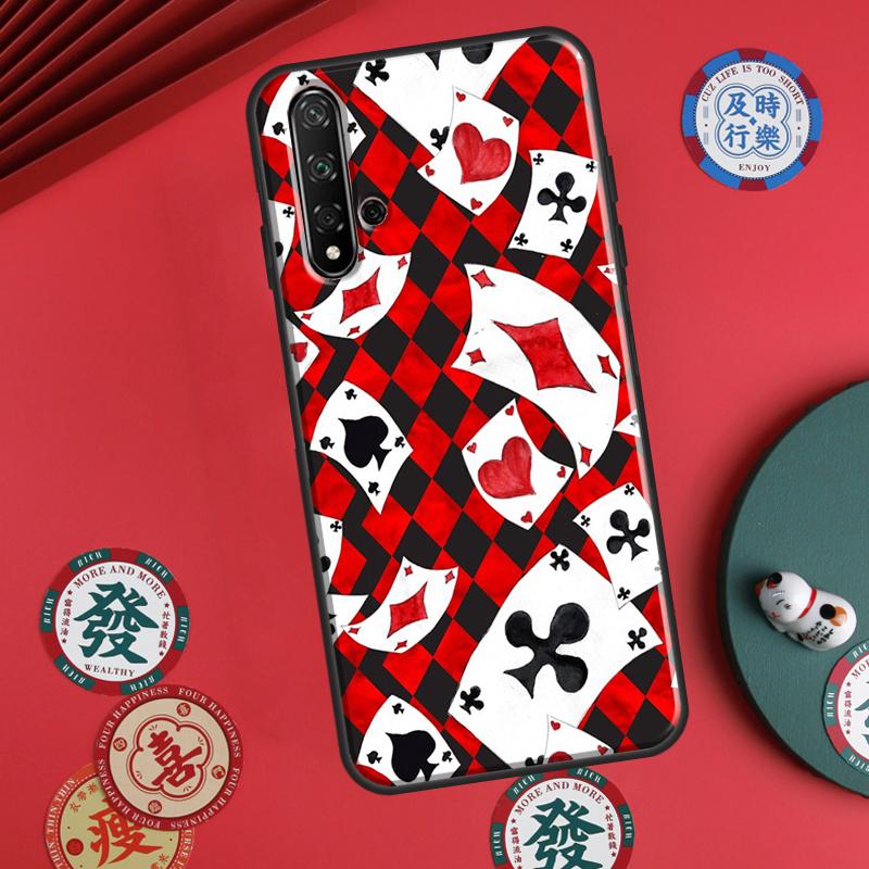 Игральная карта для покера для Huawei P60 Pro P30 P40 Lite Nova 7i 8i 11i 12i 12s 10 9 SE Y90 Y60 Y70 Y72 Y61 Y91 Чехол