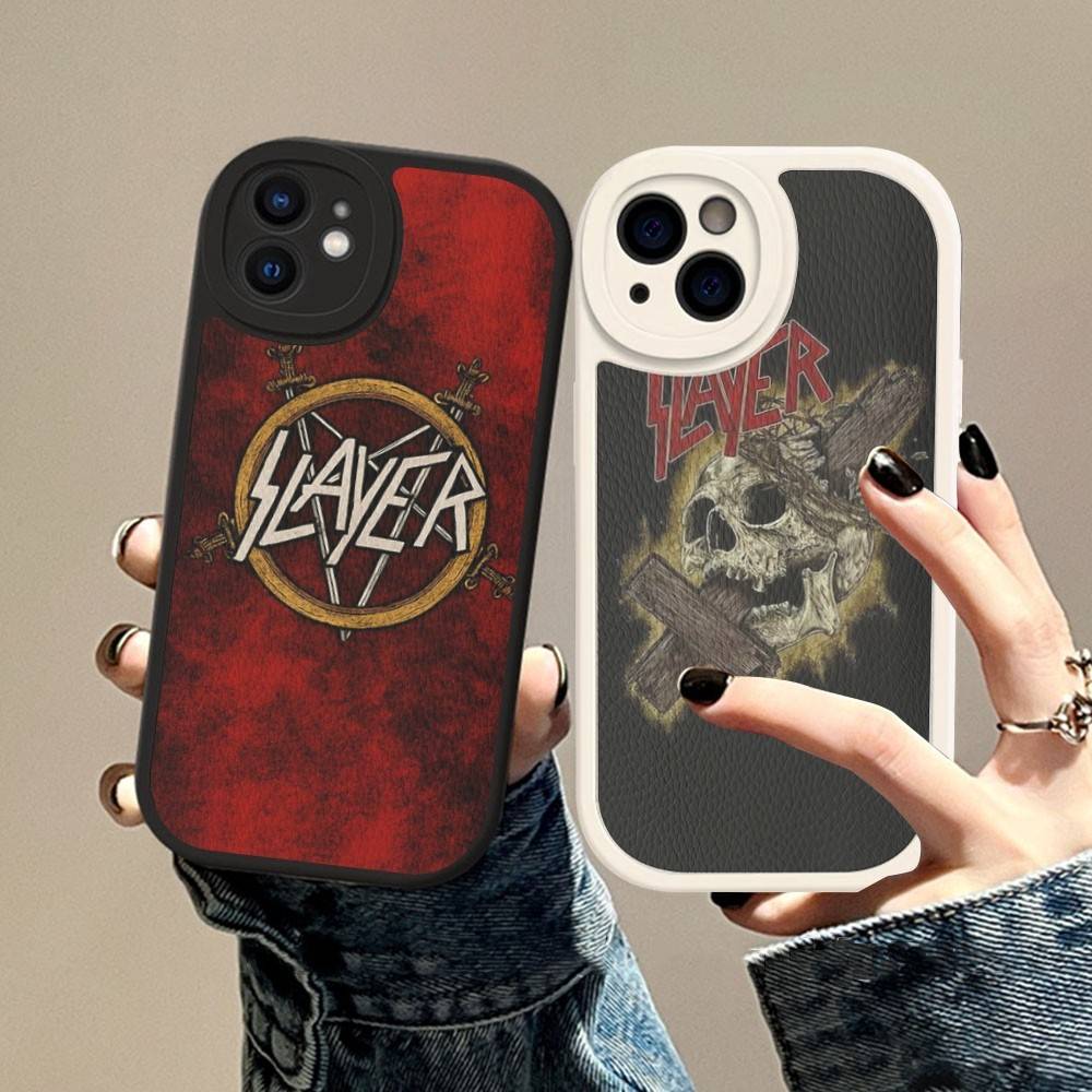 1 шт. Чехол для телефона Heavy Metal S-slayer Hard Leather для IPhone 16 15 14 13 12 Mini 11 14 Pro Max Xs X Xr 7 8 Plus Fundas