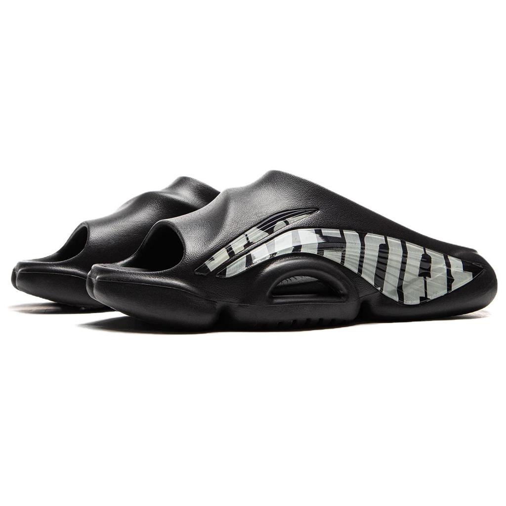 Li Ning BadFive SLIDE OG Нескользящие Износостойкие Шлепанцы-Слайдеры Мужские Черные ABTV007-2