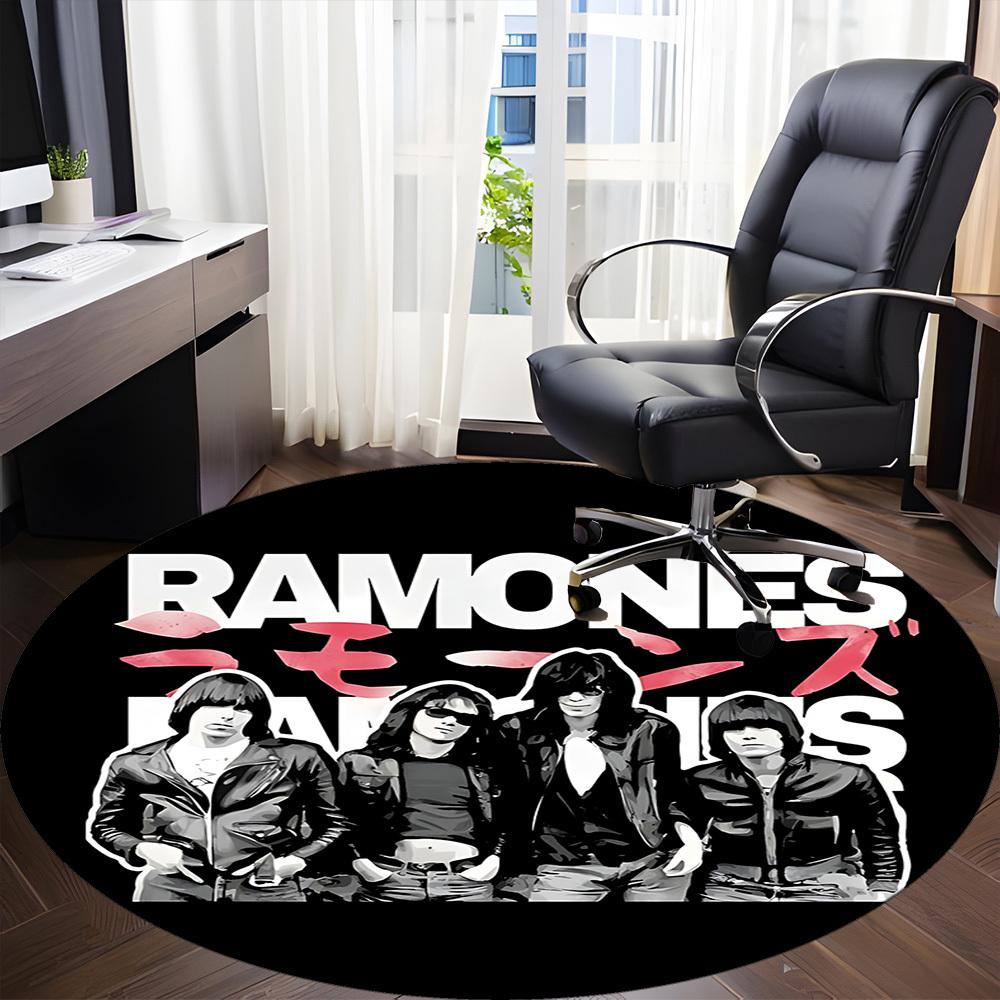 1 шт. Круглый ковер Ramones Office, Внутренний коврик, Подходит для офиса, Под офисные стулья, Спальни, Гостиной, Домашнего декора DT1212051
