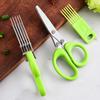 Multi Functional Stainless Steel 3 5 Layer Kitchen Scissors for Pepper Scallion Laver Cutting Chopping Cooking Tool