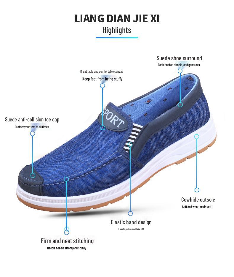 Мужские парусиновые слипоны: Повседневная и рабочая обувь