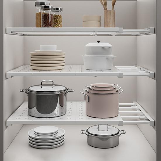 Телескопические полки для гардероба, стеллажи для хранения, кухня, ванная комната, обувь, шкаф, разделительные пластины, разделители для гардероба