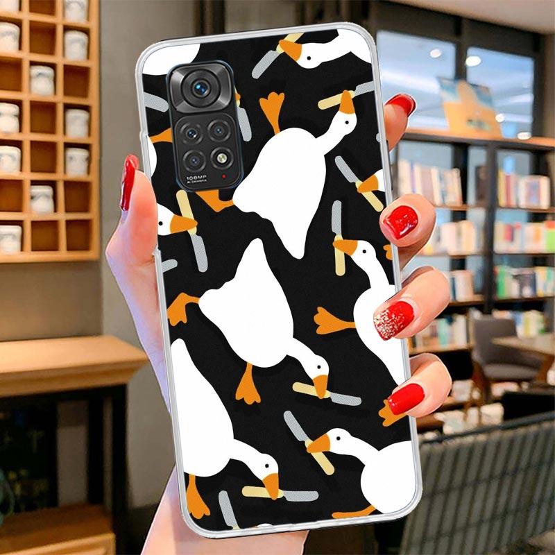 Мультяшная Утка Гусь Игровой Чехол Для Телефона Для Xiaomi Redmi Note 15 14 13 12 11 10 Pro Plus 14S 12S 11S 11T 11E 10S Мягкие Fundas Sh