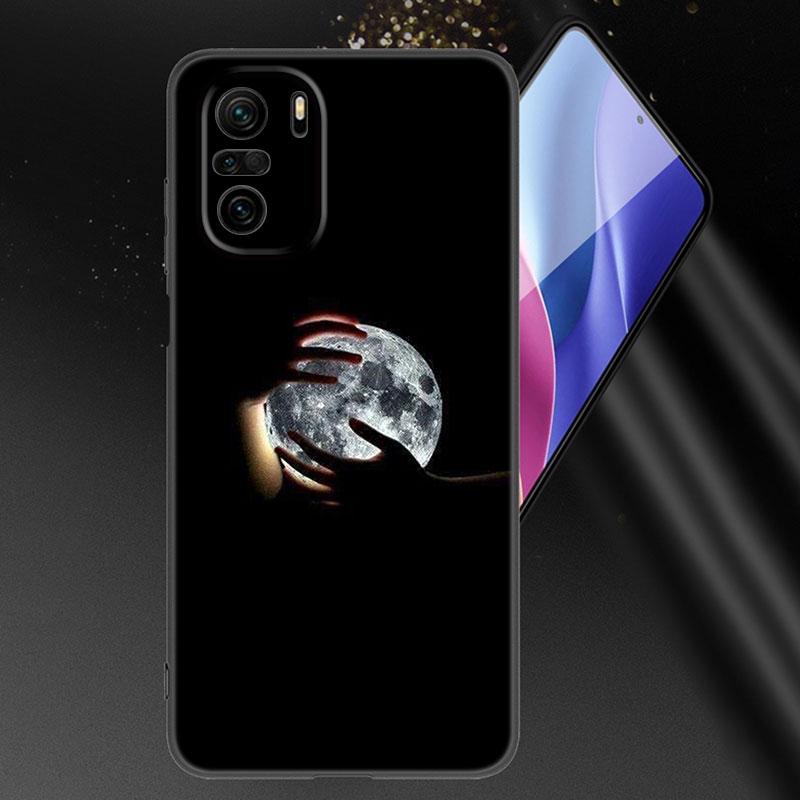 Черный чехол для телефона с изображением любовника и цветов для Xiaomi Mi POCO X3 NFC GT M4 M3 12 11T 10T Pro A3 11 Lite NE 5G 12X 11i F3, мягкий черный чехол