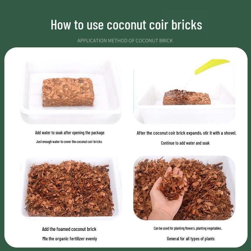 Shanyang Coarse Coconut Coir Potting Mix Bricks