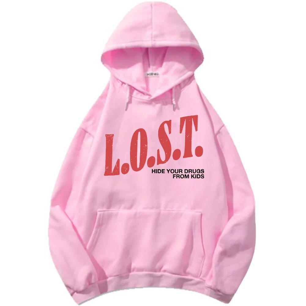 Mgk Lost Americana Hoodies Fashion Autumn Fleece Hooded Sweatshirts Casual Long Sleeve Male Pullovers Graphic Print Tops