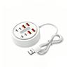 Зарядная станция для настольного компьютера 66 Вт, 4 USB + 4 Type-C, 8 портов, USB-C Быстрая зарядка, Для путешествий