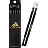 Mitsubishi Pencil Adidas Карандаш Uni Рисовальный карандаш AI04 B Шестигранный корпус Черно-золотой 1 дюжина K5601B