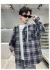 Boys' Spring and Autumn Jacket 2026 New Style CUHK Boys' Spring and Autumn Handsome Children's Checkered Hooded Shirt
