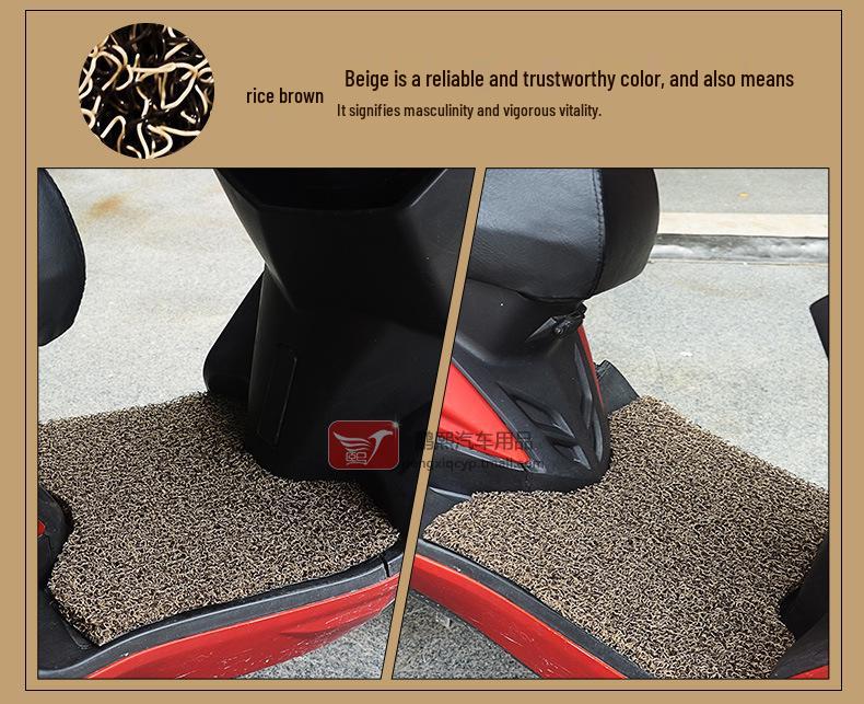 Daikin Niu Нескользящие Водонепроницаемые Коврики для Ног Электромобиля - Имитация Теленка Огненный Кот