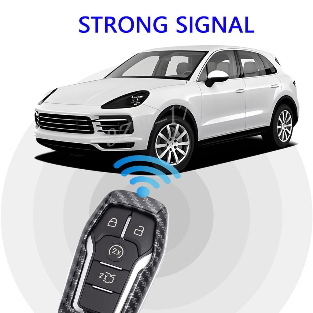 Чехол-брелок из углеродного волокна для Ford Fusion Explorer Mustang Edge F150 Mondeo Lincoln Mkc Mkx Mkz