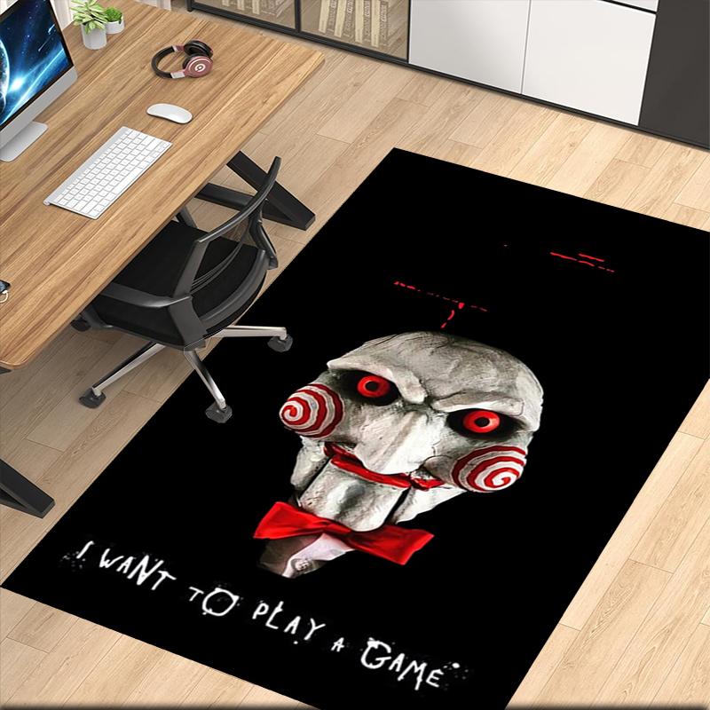 Halloween horror Printed Carpet, for Office Chair Living Room Bedroom Kitchen Room Decor Gifts.