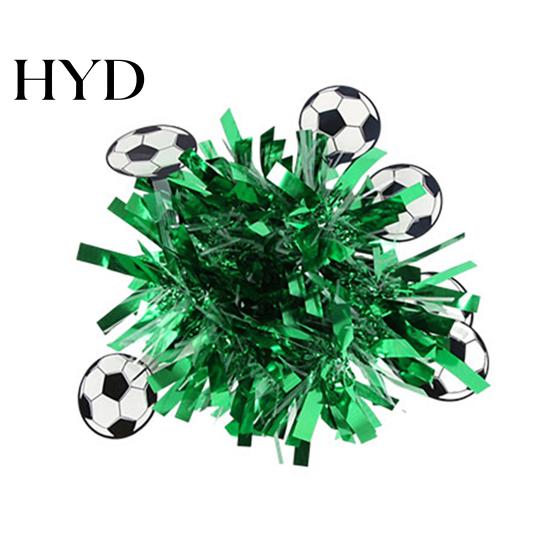 Party Sports Wristband Soccer Theme Wrist Flower Cheerleader Pom Game Performance Dance Ball for Events Day Favors Fan Accessory