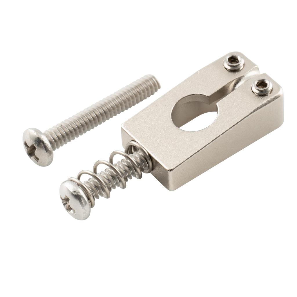 Musiclily Ultra 10.5mm Style Tremolo Bridge Saddles for Stratocaster Electric Guitars, Nickel (Set of 6)