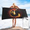 Пляжное полотенце Mortal Kombat Мягкое из микрофибры Быстросохнущее Впитывающее Быстрые полотенца для ванны