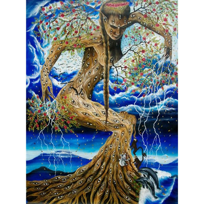 5d Diy Diamond Painting Nude Body Lover Body Art Flower Full Mosaic Embroidery Round Rhinestone Cross Stitch Home Decoration