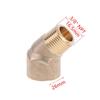 Муфта-переходник для труб 1/8" 3/8", колено 45 градусов, латунь, латунный фитинг для труб, переходник с наружной резьбой NPT на внутреннюю резьбу NPT, колено-переходник