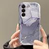 Цветной Мраморный Крем Волнистый Край Чехол для Samsung S26 Ultra 5G Чехлы Galaxy S25 Plus S24 S23 S21 FE A17 A37 A57 A56 A55 A16 Чехол