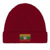 Bonnet Drapeau Birmanie En Rouge