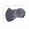 Fleece Lined Warm Face Mask Thickened Cycling Mask Women Two-in-One Earmuff  Ear Protection
