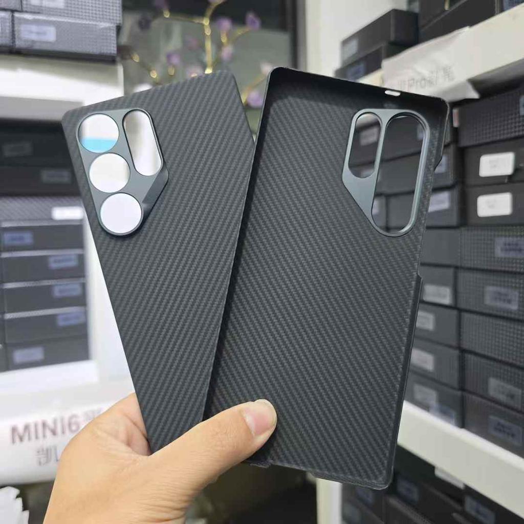 Aramid Kevlar Carbon Fiber Hard Case for Samsung S25 Ultra Magnetic Protective Shell Floating Woven Color Galaxy S24 Ultra Light Shell