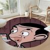 Mr. Bean's Round Carpet Suitable for Entryway Living Rooms Hallway Kitchen Antislip Round Carpet Office home decor