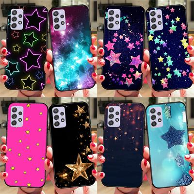 Яркие Звезды Художественный Чехол Для Samsung A54 A34 A24 A14 A51 A71 A12 A22 A32 A52 A72 A73 A33 A53 A13 Задняя Крышка