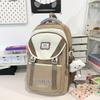 Школьная сумка новая школьная сумка для старшеклассника ins большой вместимости простая повседневная контрастная универсальная сумка рюкзак студенческая дорожная сумка