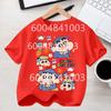Crayons Shinchan Children T Shirt Kawaii Cartoon Boy Girl Short Sleeve Tee Shirt Summer Kids Clothes Anime Toddler Colour Tops