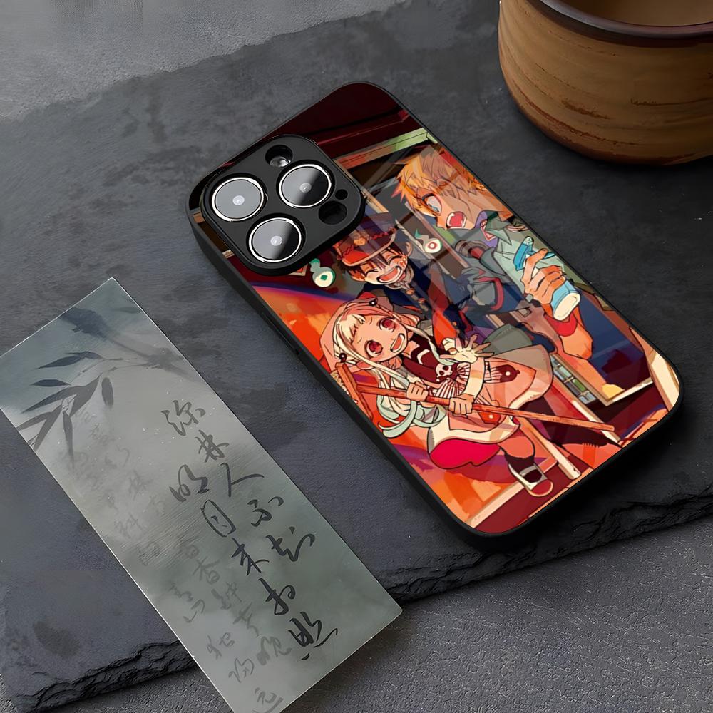 Toilet Bound Hanako Kun Phone Case Tempered Glass For IPhone 13 17 14 16 12 15 11 Pro XS Max Plus Mini X XR SE2020 Coque