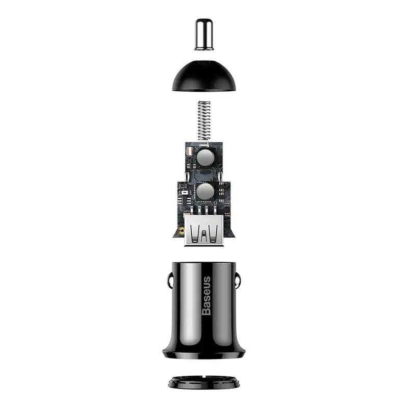Ładowarka Samochodowa Baseus Grain Pro 2X Usb 4.8A (Czarna)