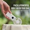 Foldable Portable Handheld Fan 95g Ultra Light Smart Digital Display 100 Speed Adjustable Dual Use for Hand & Desktop
