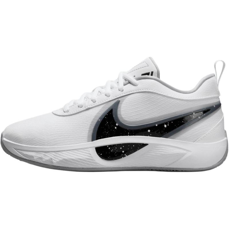 Nike Детские баскетбольные кроссовки Giannis Freak 6 с низким верхом, устойчивые к истиранию, бело-черные кроссовки FQ7378-101