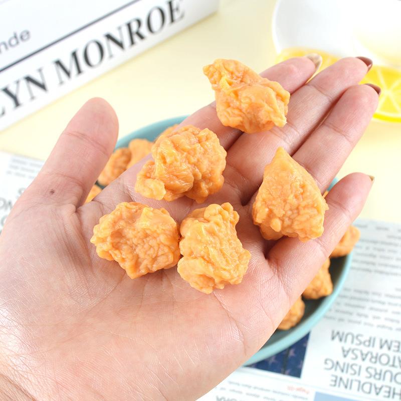 Artificial Chicken Popcorn Model Realistic Food Simulation for Party Decoration Kitchen Scene Display Props Set