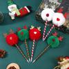6Pcs Christmas Themed Ballpoint Pen Funny Christmas Writing Pen for Boy Girl Student Class Reward, Stocking Fillers