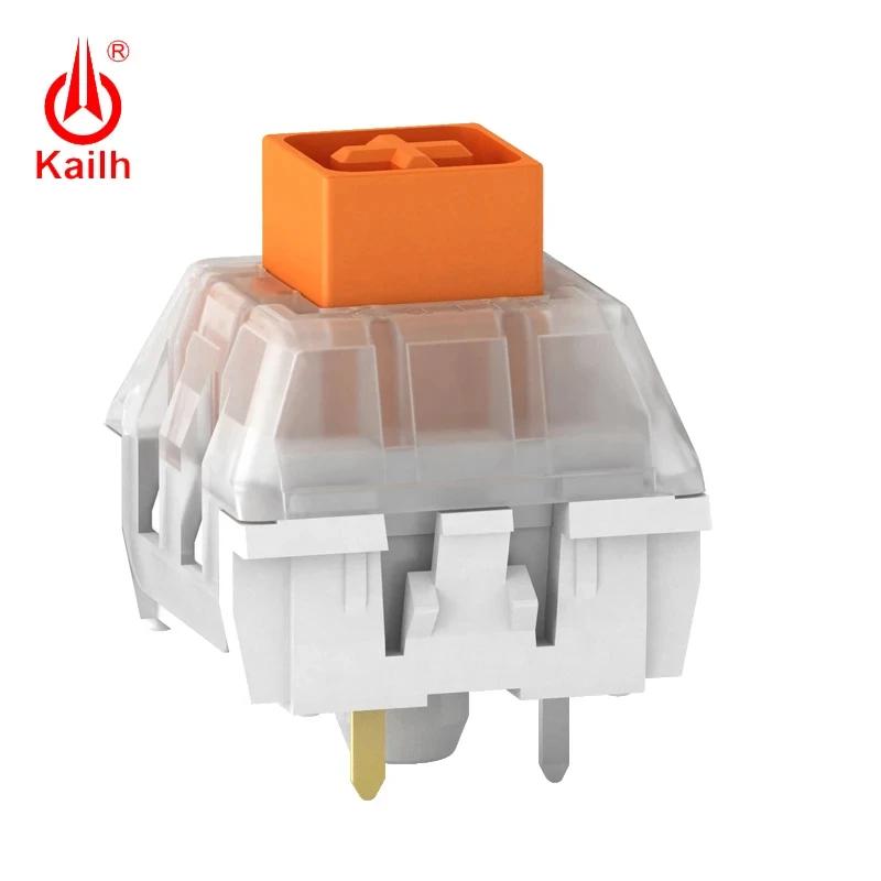 Kailh Box Blue Orange Yellow Linear Tactile Switch 3pins Mechanical Keyboard Switches RGB Gaming Accessories For Gmk67