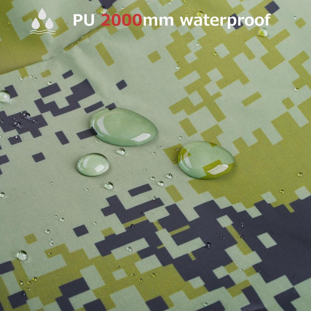 Azarxis Водонепроницаемый брезентовый тент для кемпинга Легкий тент от солнца Защита от ультрафиолета Тепловой укрытие от солнца Чехол для автомобиля Портативный компактный барбекю