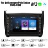 8-дюймовый автомобильный Android-радио для Volkswagen Polo Sedan 2008-2018 с кнопочной ручкой 2din мультимедийный стереовидеоплеер WIFI GPS Carplay 2 + 32 ГБ