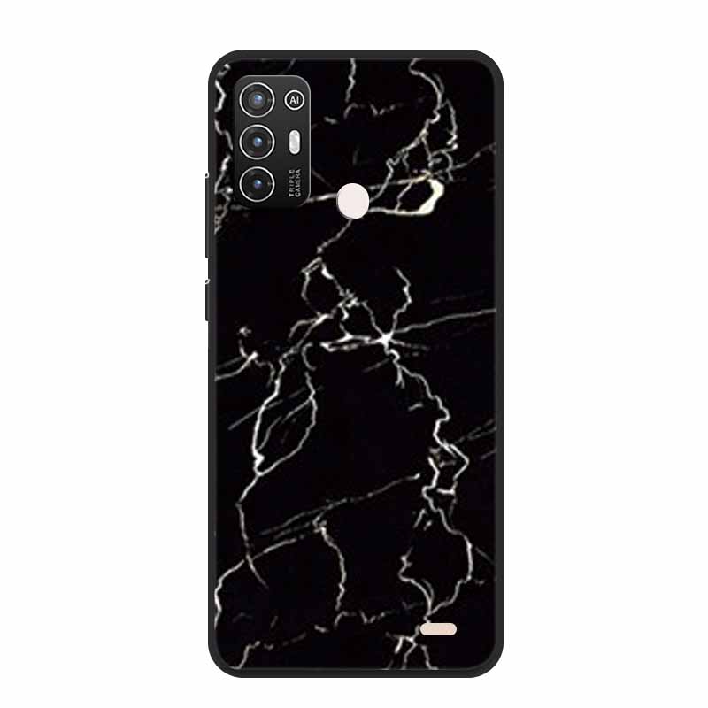 For ZTE Blade A52 / A52 Lite Case A72 4G 5G Marble Soft TPU Silicone Phone Cover for ZTE Blade A52Lite Bumper Shockproof Shell