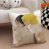Cool DDoushisei Cushion Cover Throw Pillow Cover Hidden Button Durable Polyester Chair Cushion