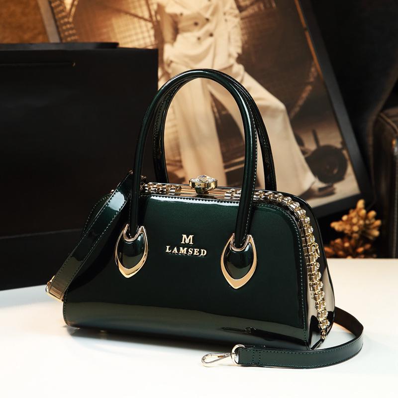 Мамина сумка из лакированной кожи: Модная сумка кроссбоди на плечо из натуральной кожи