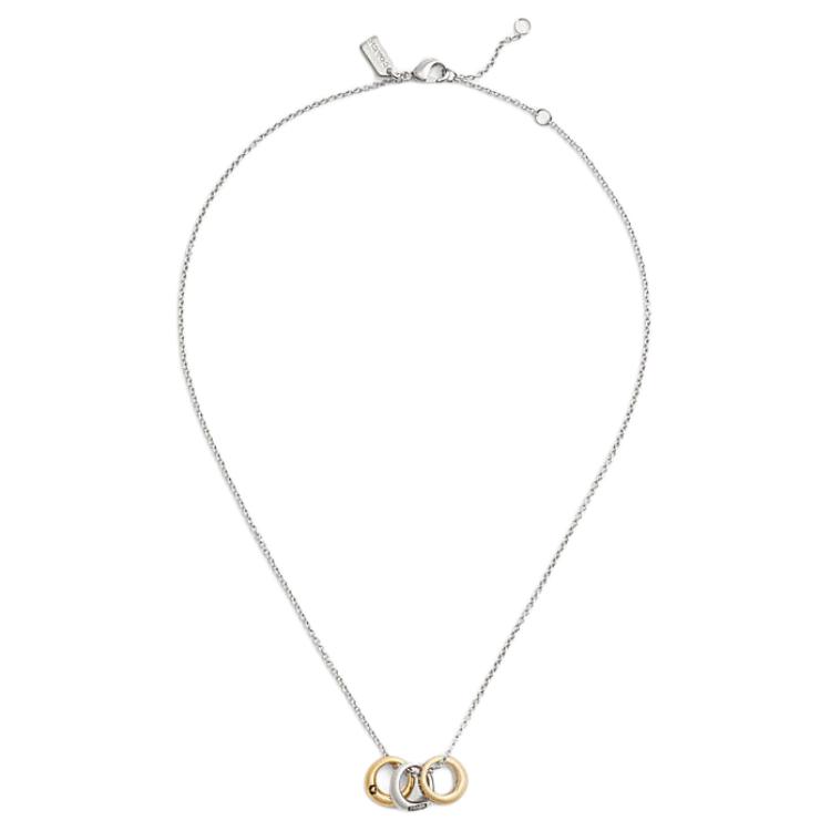 Coach Logo Metal Necklace Unisex necklace Gold CY087-A31