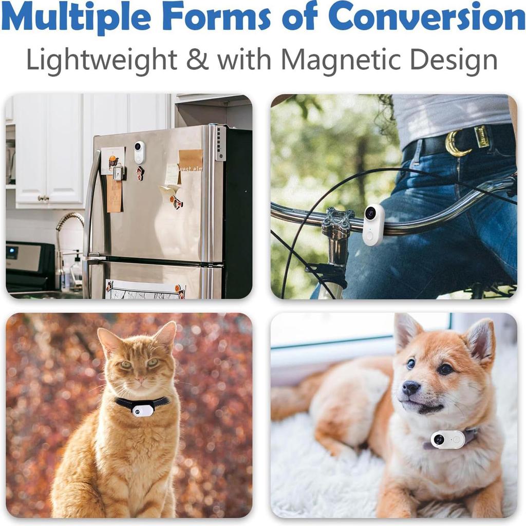 Ошейник с камерой для кошек и картой памяти 8 ГБ, беспроводная маленькая спортивная камера с возможностью записи видео 1080P высокой четкости